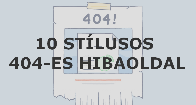 10 darab stílusos 404-es hibaoldal